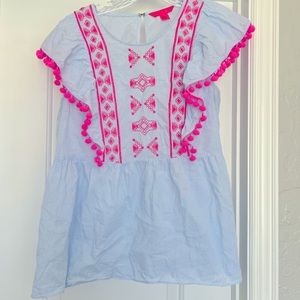 Lilly Pulitzer ruffle sleeve top